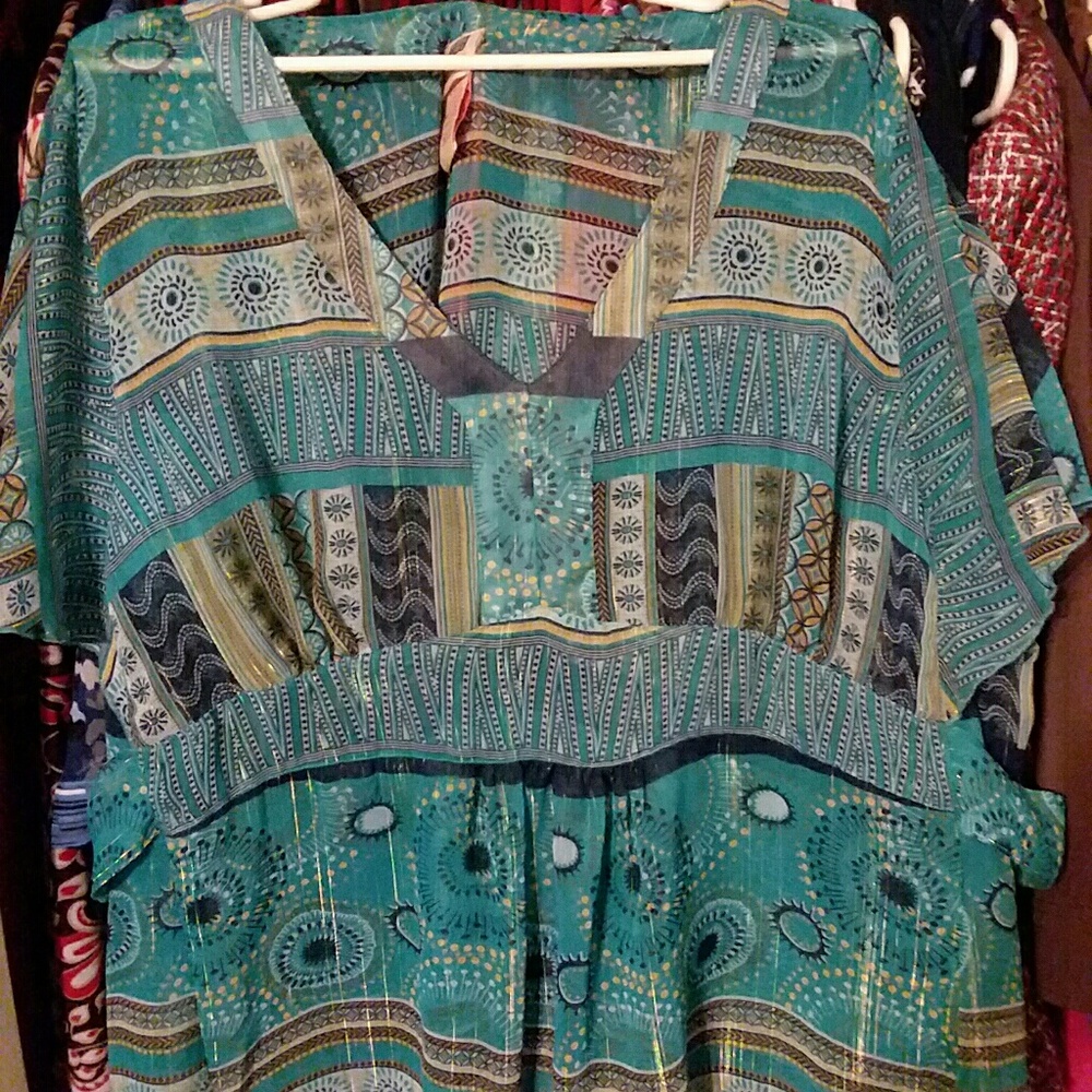 Sheer Short Sleeve Top